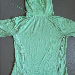 Under Armour Mint Green Hooded Long Sleeve Top